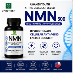 GABBY B&H NMN 500 | Healthy Aging & Cellular Energy Support
