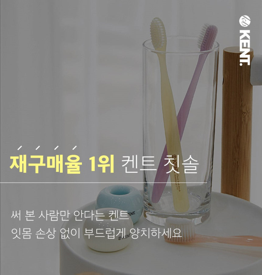 Kent Toothbrush Set 켄트 클래식 초극세모 칫솔  6개입