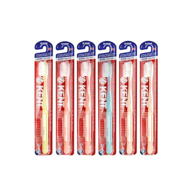 Kent Toothbrush Set 켄트 클래식 초극세모 칫솔  6개입