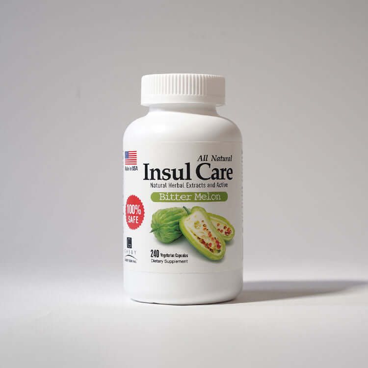 Insul Care 240 Caps with Bitter Melon at $240.00, all-natural dietary supplement for liver, immune, and eye care.