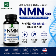 GABBY B&H NMN 500 | Healthy Aging & Cellular Energy Support